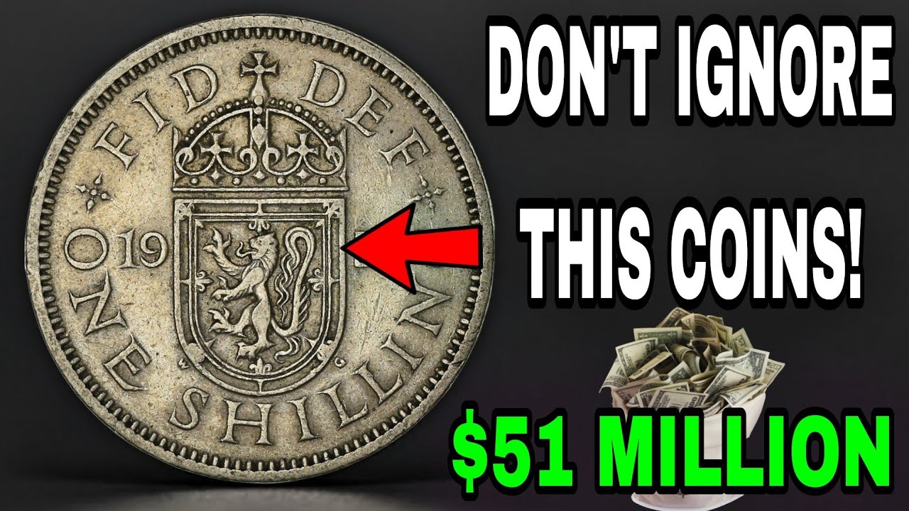 Top 7 Most Valuable & Rare United Kingdom One Shilling Coins Worth Millions of Dollars Today!