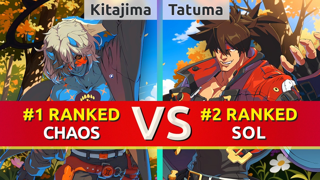 GGST ▰ Pomeranian Kitajima (#1 Ranked Happy Chaos) vs Tatuma (#2 Ranked Sol). High Level Gameplay