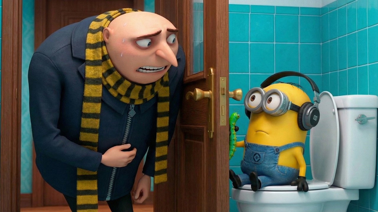 MINIONS, Open the door! GRU Needs Toilet NOW 😱🚽 | The Rise of Gru & Grinch | Funny Minions Cartoon