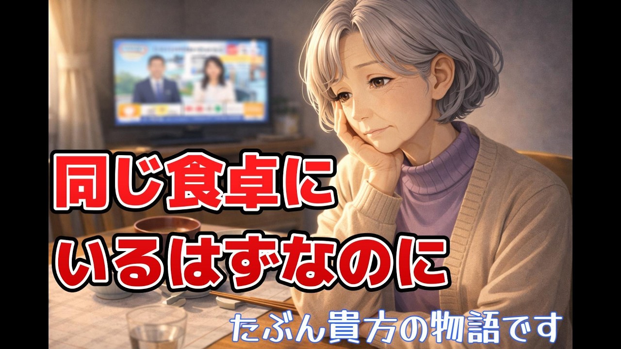同じ食卓にいるはずなのに