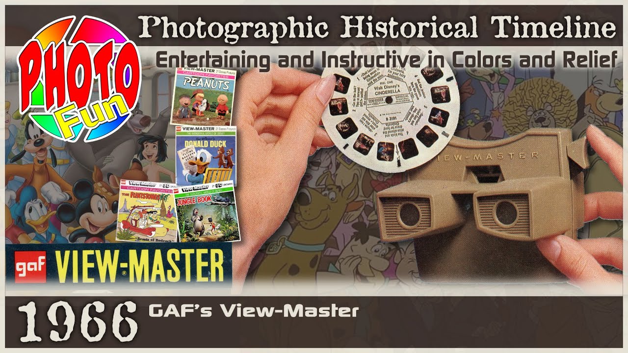 Photographic Historical Timeline 1966 GAF's View Master Entertaining and Instructive in Colors
