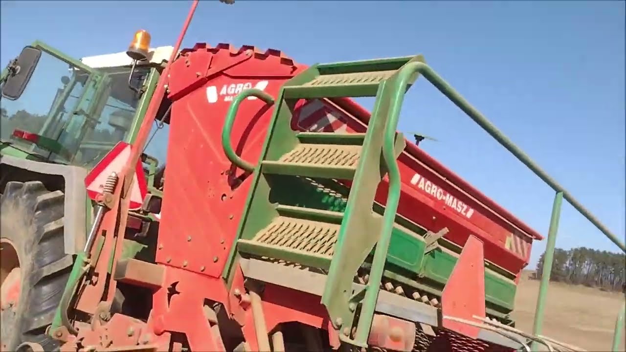 Modernizacja siewnika Agromasz Sn 300 do siewu bobiku.