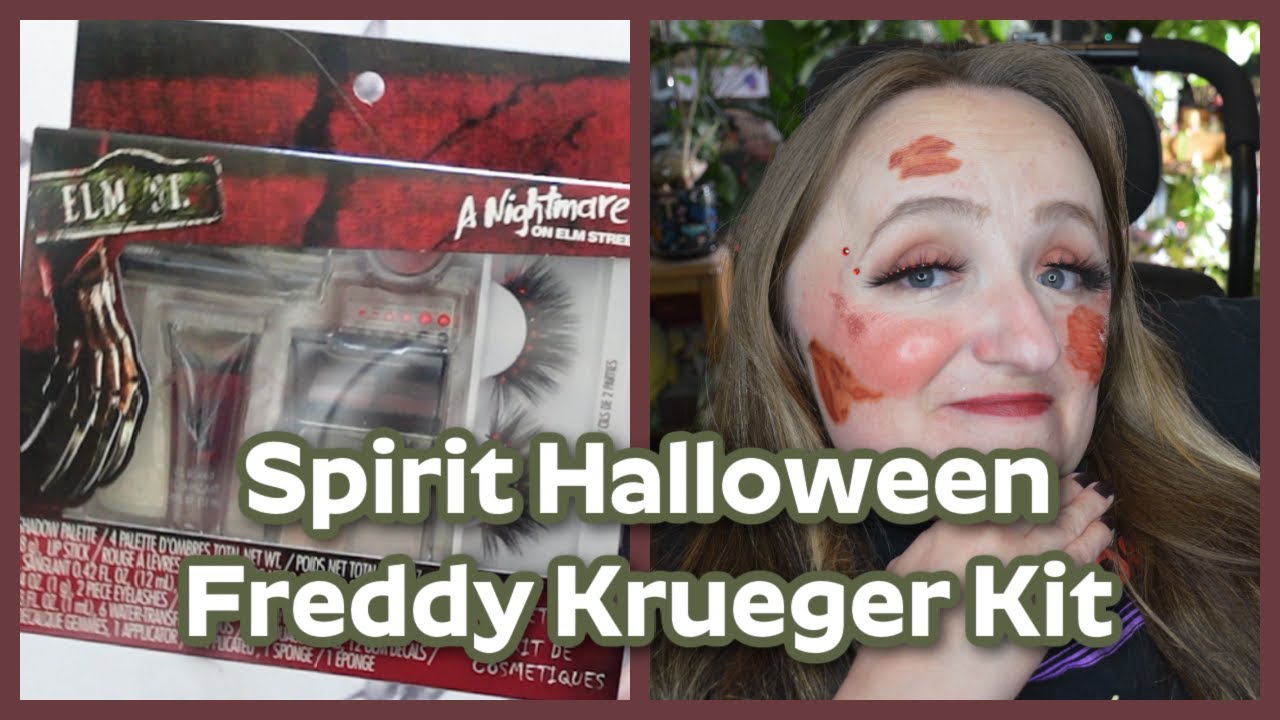 Тестирование набора косметики «Фредди Крюгер» от Spirit Halloween | Обзор и демонстрация