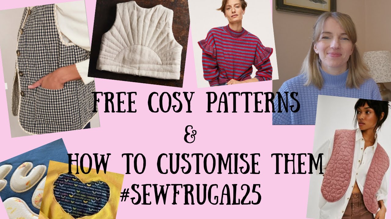 Free cosy sewing ideas | Customising your makes | #Sewfrugal25