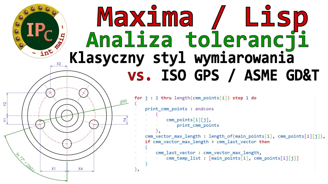 [392] Analiza tolerancji w szyku kołowym - klasyczny spos&oacute;b wymiarowania vs. ISO GPS / ASME GD&T