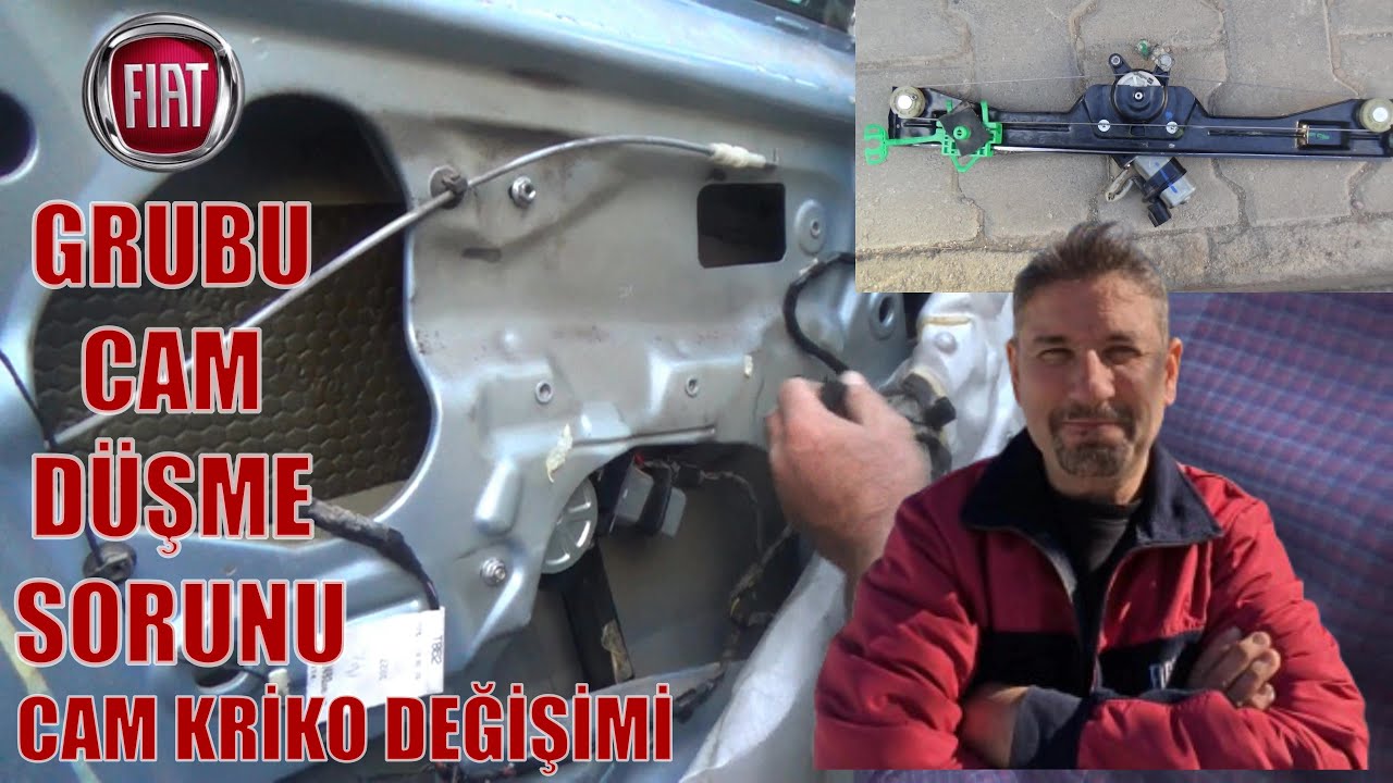 FIAT GRUBU CAM DÜŞME SORUNU CAM KRİKO DEĞİŞİMİ