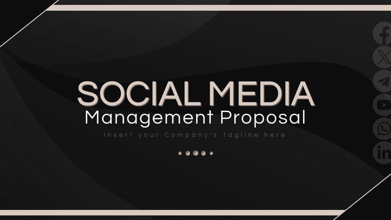 social media management proposal animated PPT Slides