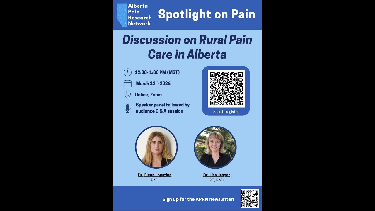 March 2026 Spotlight on Pain: Discussion on Rural Pain Care in Alberta with Drs. Jasper and Lopatina