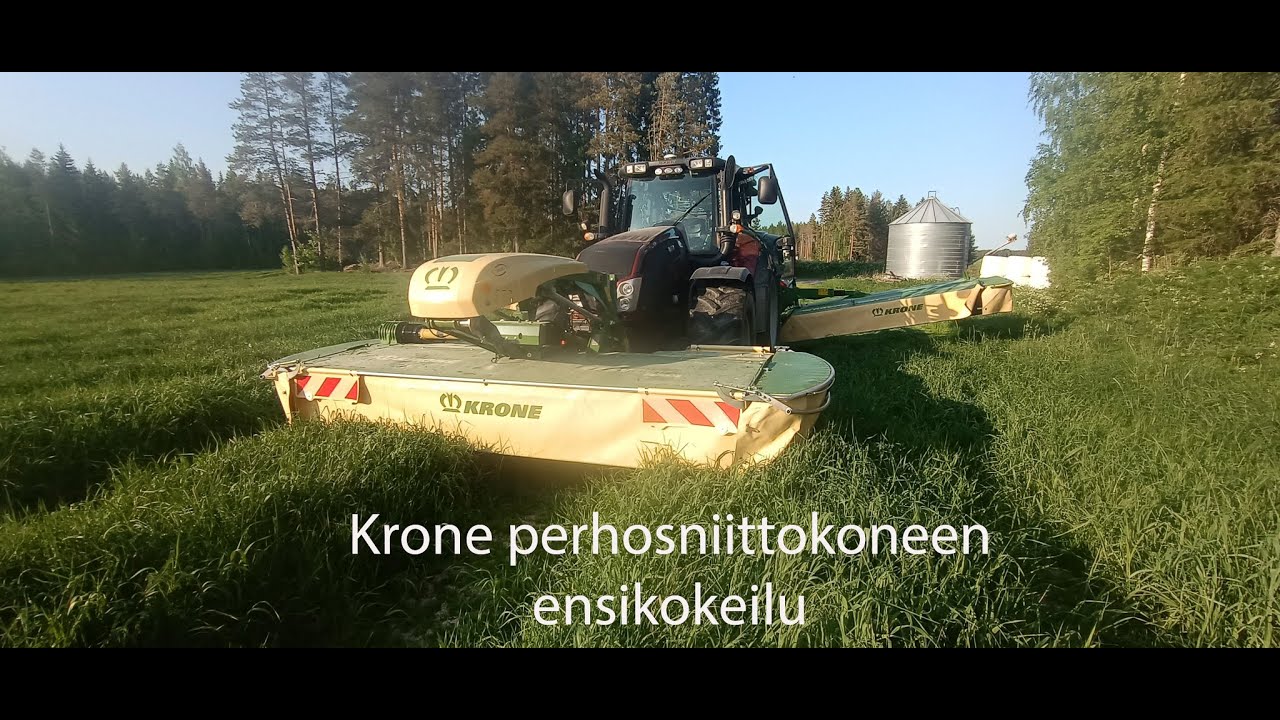 Krone perhosniittokoneen säätämistä ja ensikokeilu