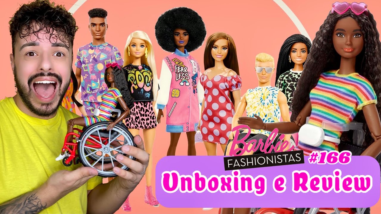 Barbie Fashionista #166 - Unboxing e Review PT BR