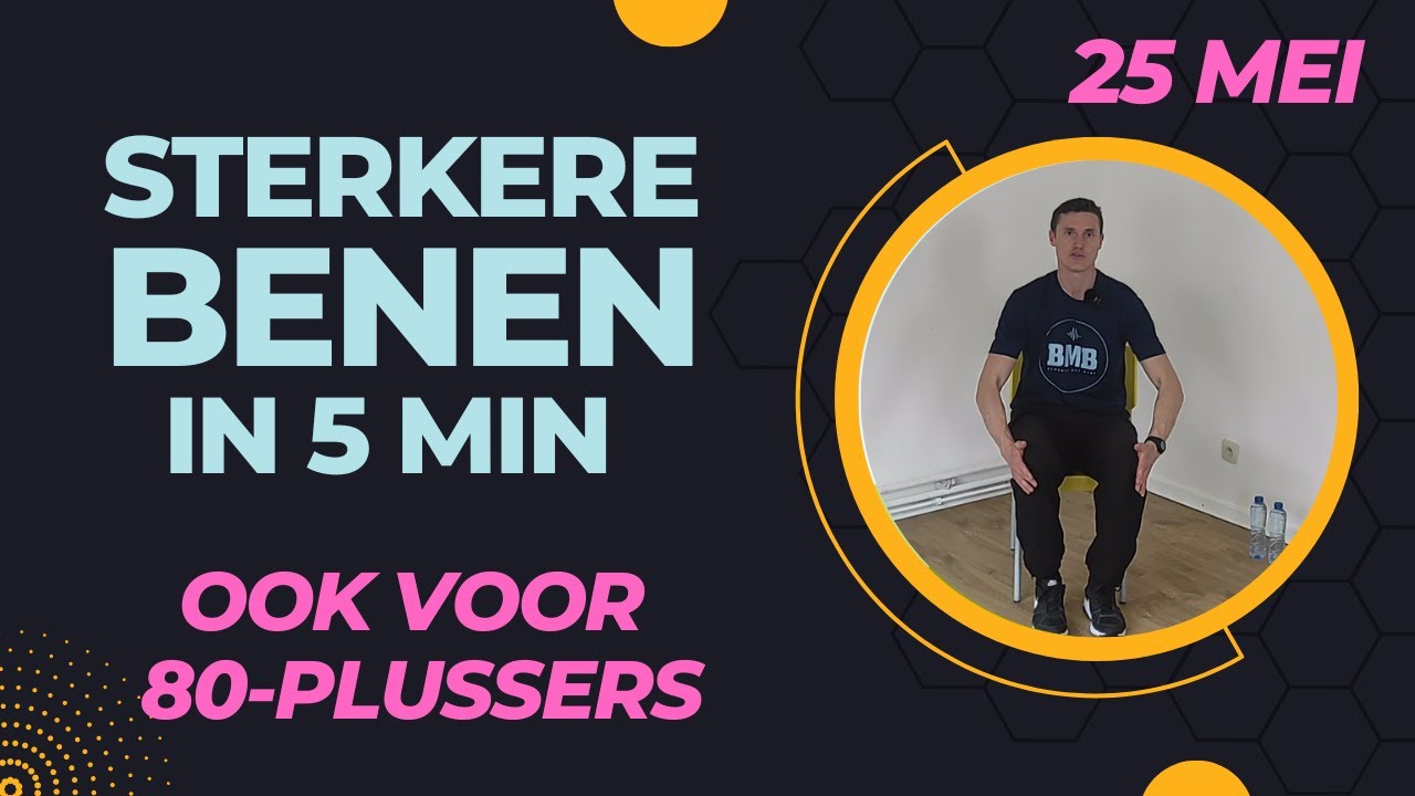 5 min BEENSPIEREN trainen voor ouderen of beginners (ook voor 80-plussers).