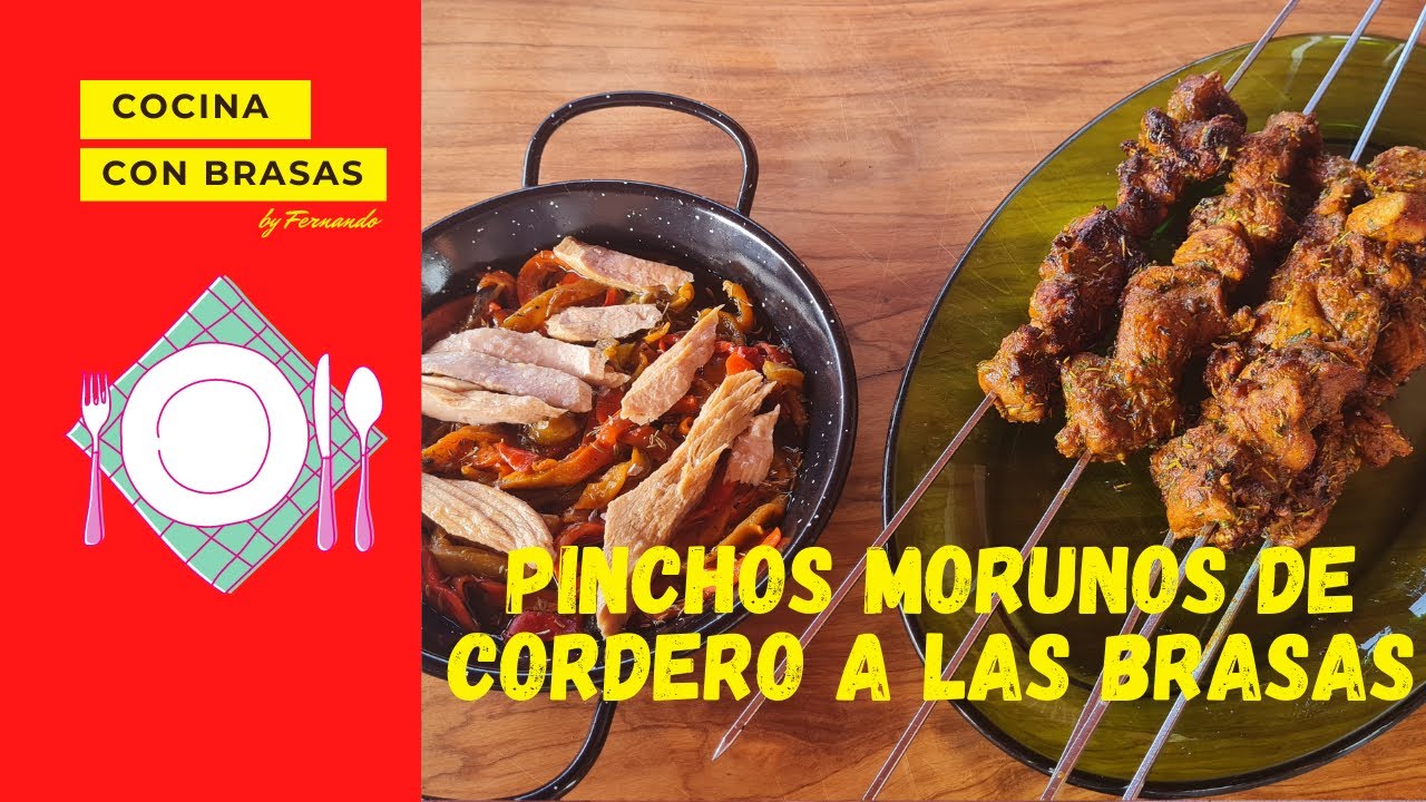 Pinchos morunos cordero a la brasas