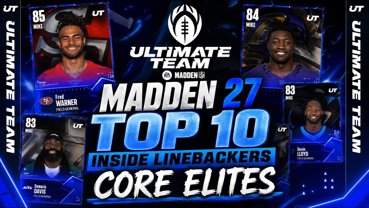 Топ-10 центральных лайнбекеров Core Elites | Madden NFL 27 Ultimate Team