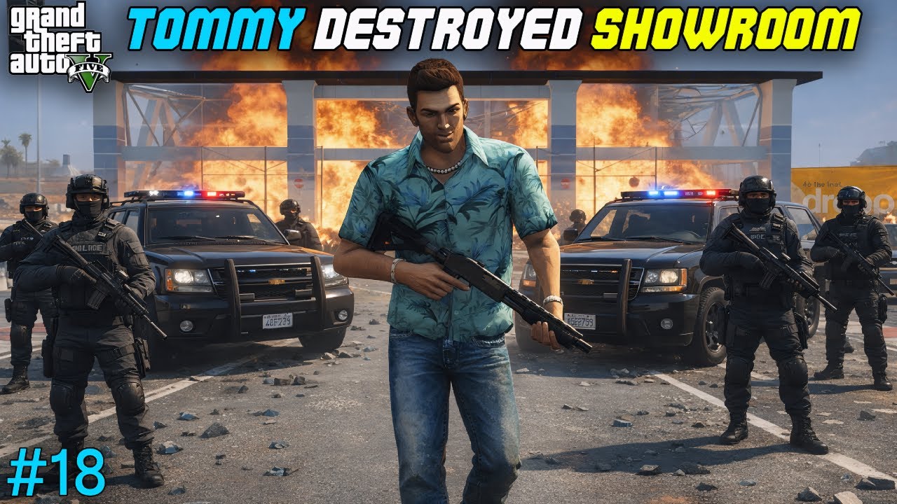 TOMMY VERCETTI DESTROYED MY MOST EXPENSIVE SHOWROOM🏎🔥 | GTA 5