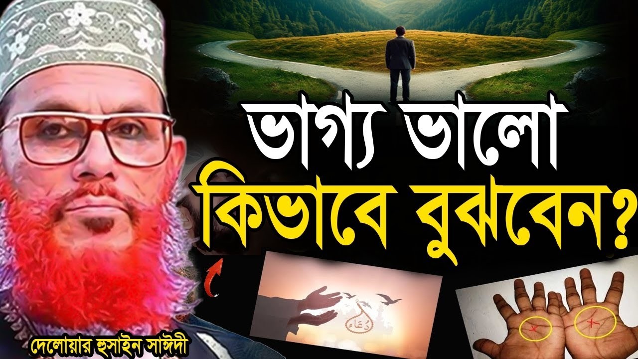 আপনার ভাগ্য ভালো কিনা একটি আলামত দেখলে বুঝতে পারবেন। Delwar Hossain Sayeedi Waz, Sayeedi Tv24