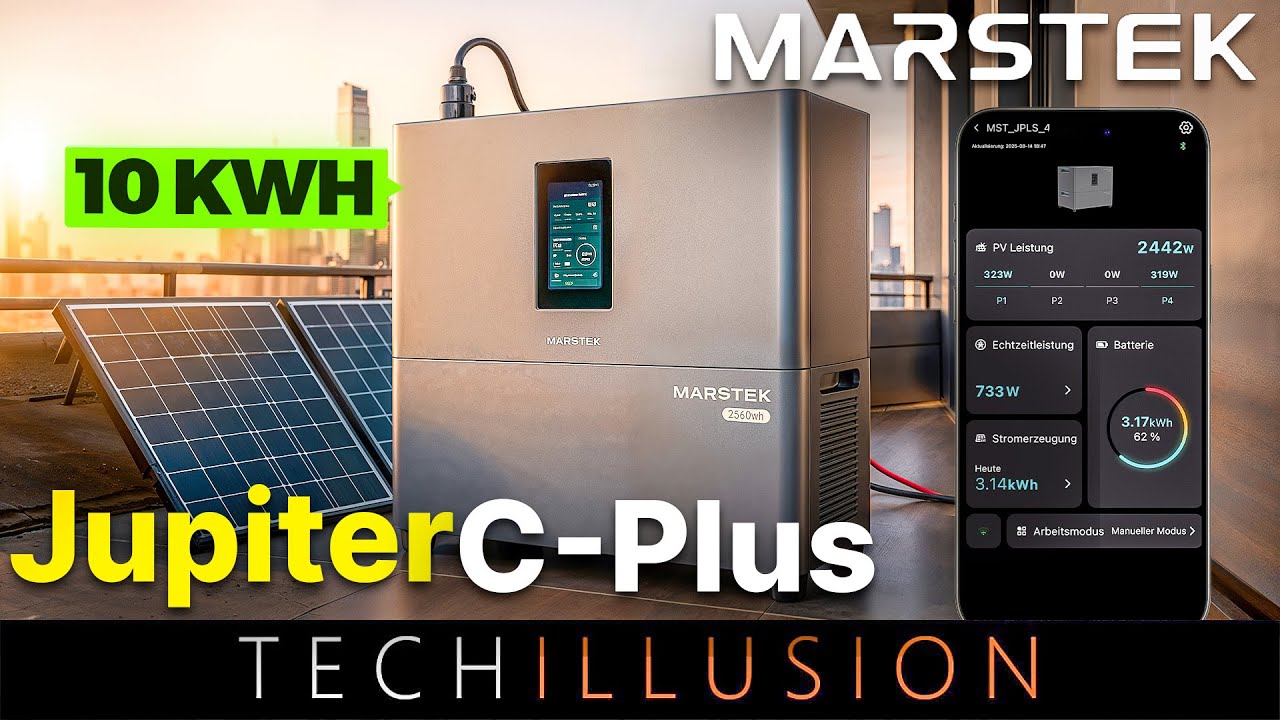 🔥MARSTEK Jupiter C Plus: Das NEUE Premium Balkonkraftwerk im Test! 10 KWh 😱 + VERLOSUNG 🎁