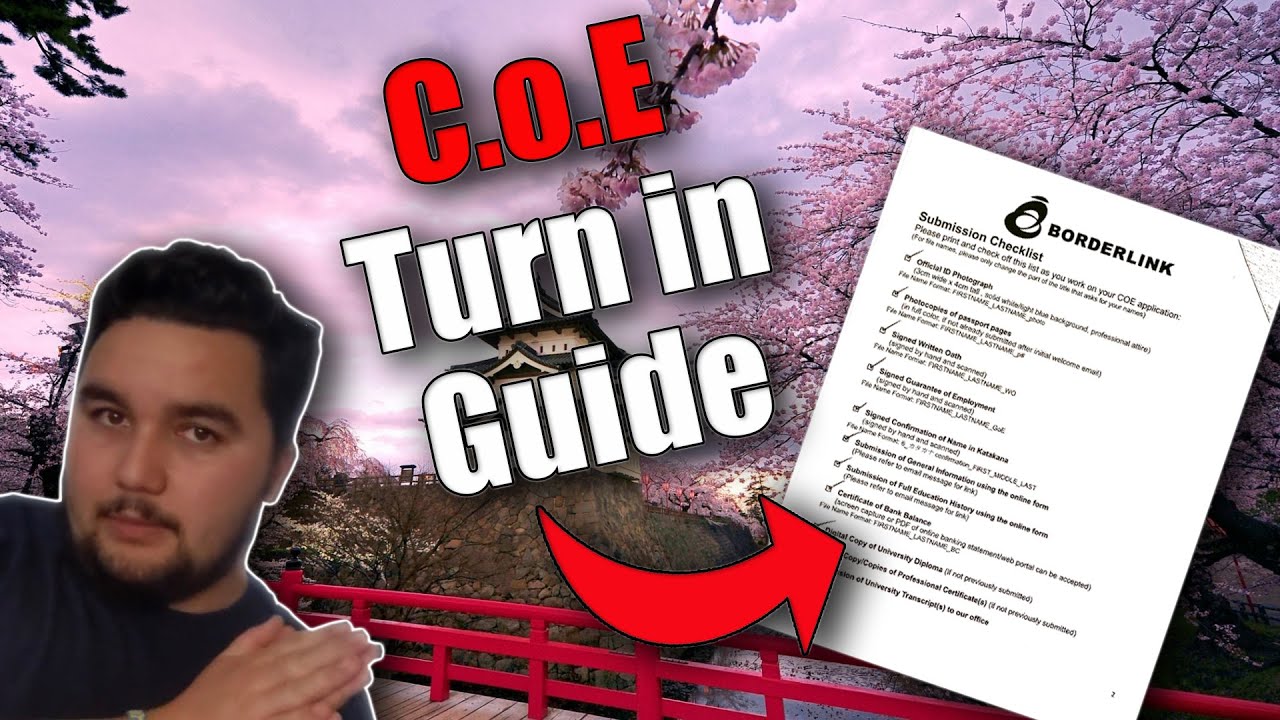 Certificate of Eligibility Turn-in Guide For Borderlink