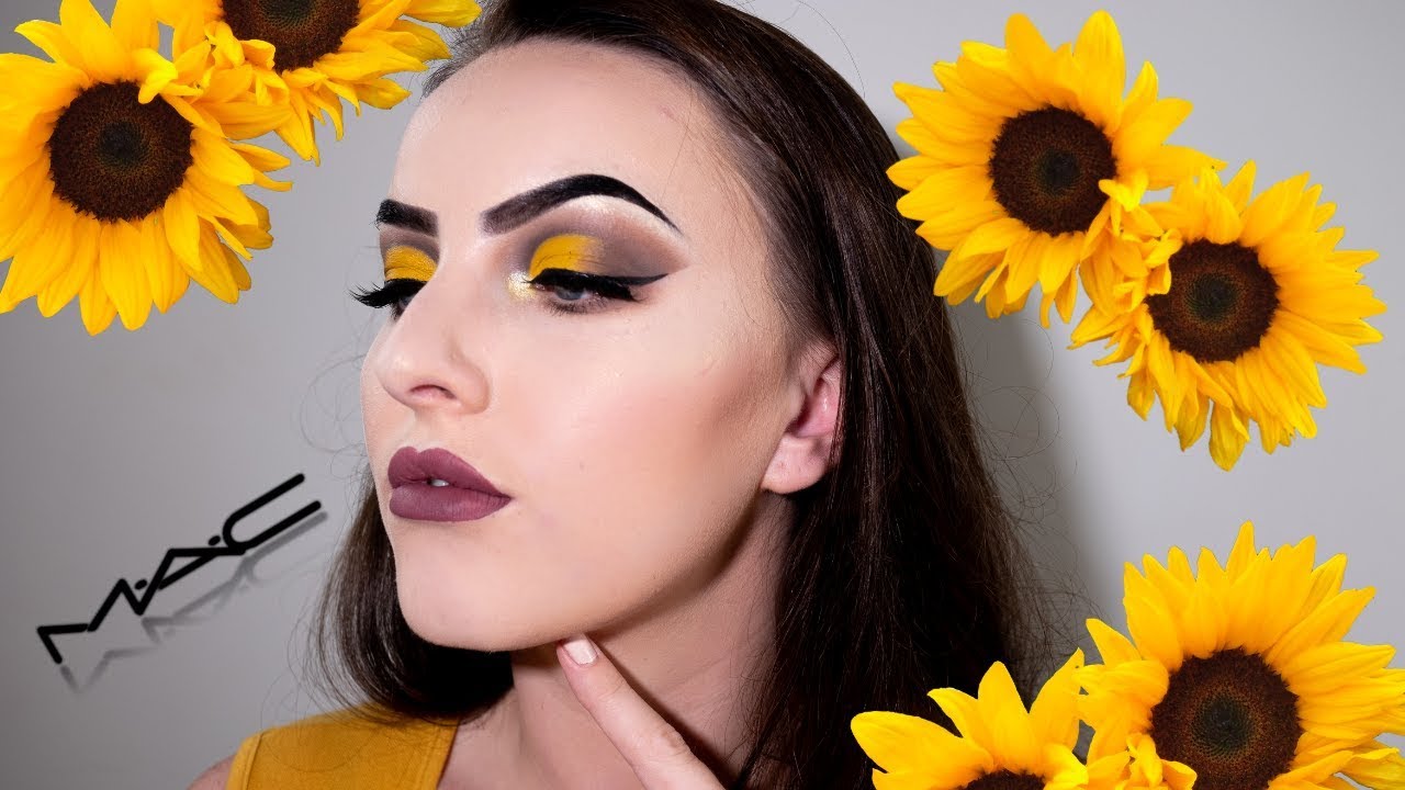 🌻YELLOW CUT CREASE TUTORIAL 🌻SUNFLOWER INSPIRED