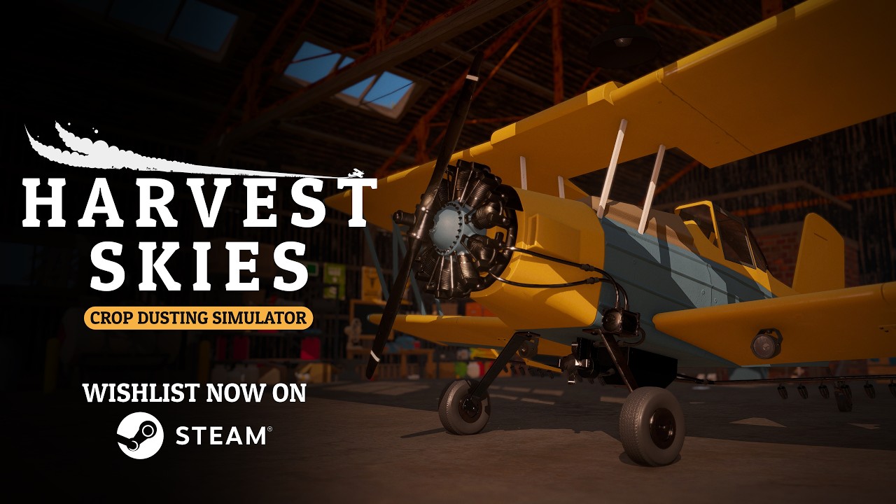 Harvest Skies: Crop Dusting Simulator - Announce Trailer