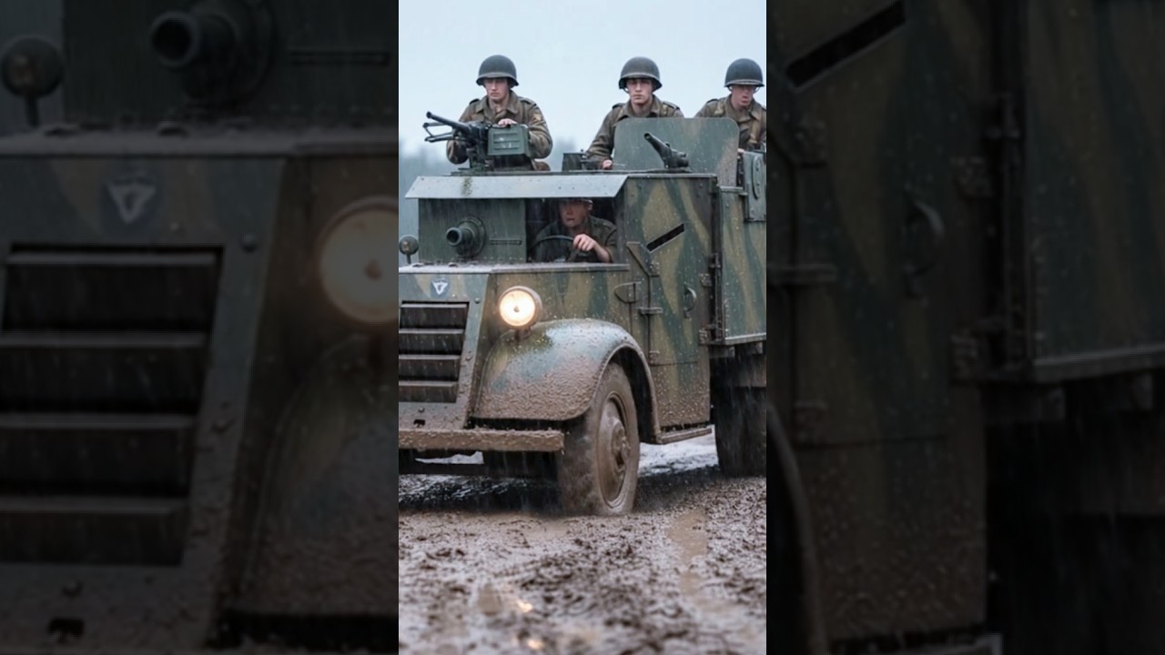WWII Armored Car Smashes Through the Front Lines! 🚙