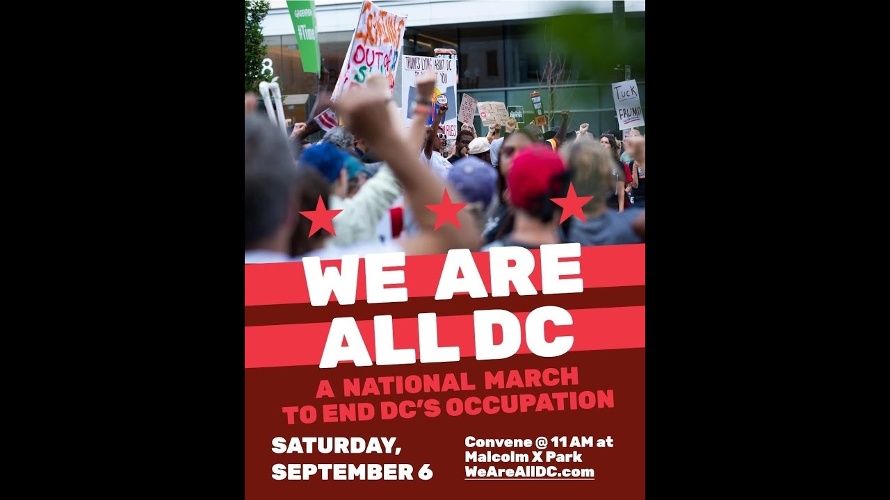 My new vantage point at the We are ALL DC protest and rally 06Sep2025