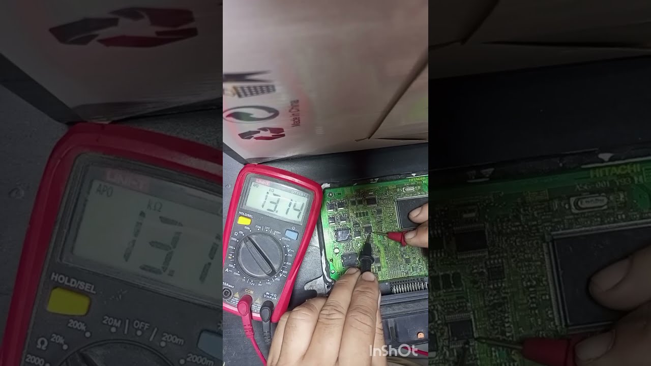 How to chek ecu ignition coil driver chip for Multemeter nissan ecm