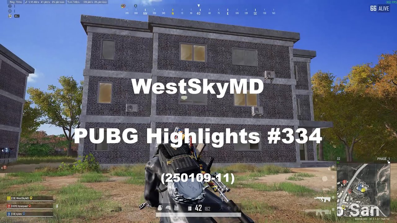 [PUBG] WestSkyMD Highlights 334 #배그 #pubg #highlights #montage #하이라이트 #streamer #kills #fps