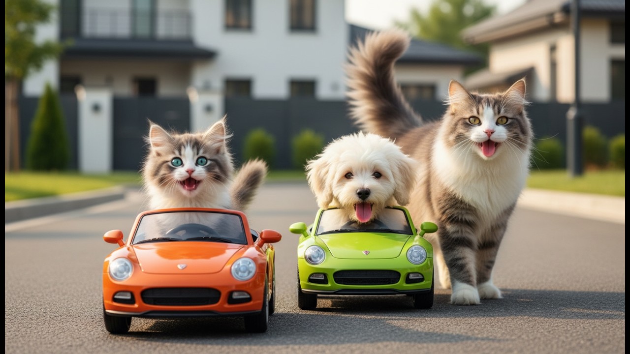 Невероятная милота! Кошка-мама подстригает своих очаровательных котят.