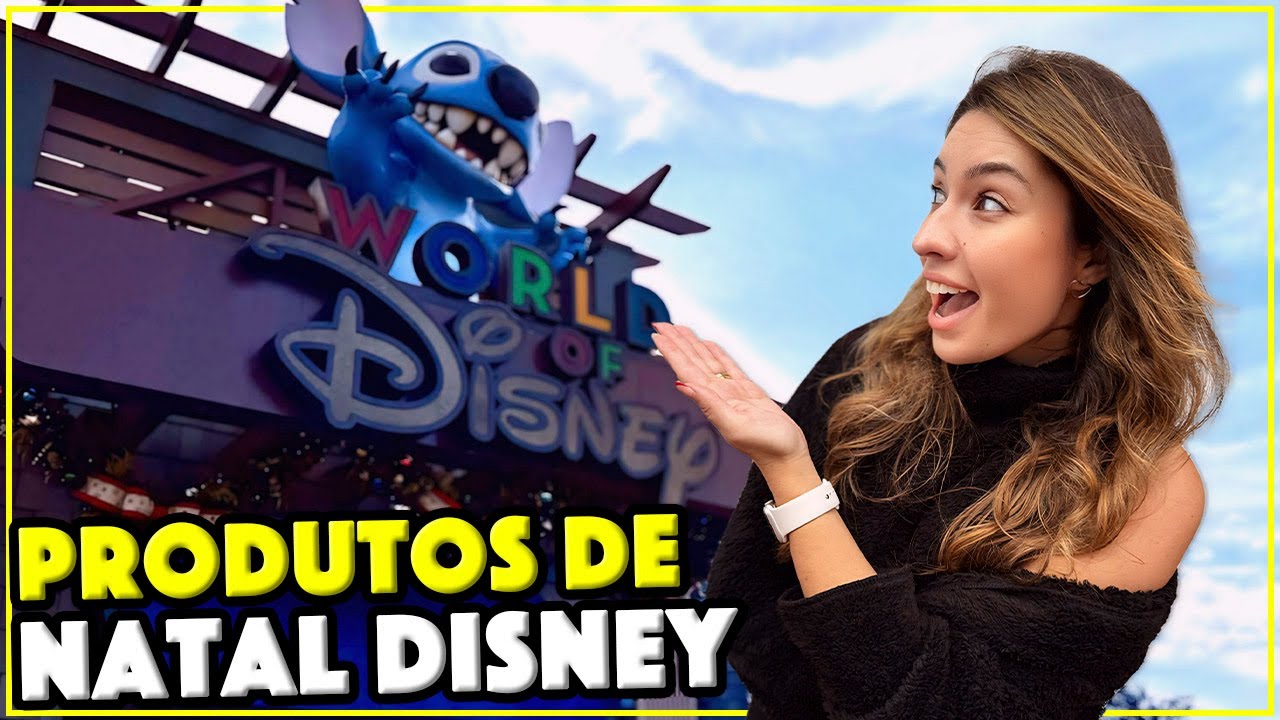 PRODUTOS DE NATAL NA MAIOR LOJA DISNEY DO MUNDO - WORLD OF DISNEY