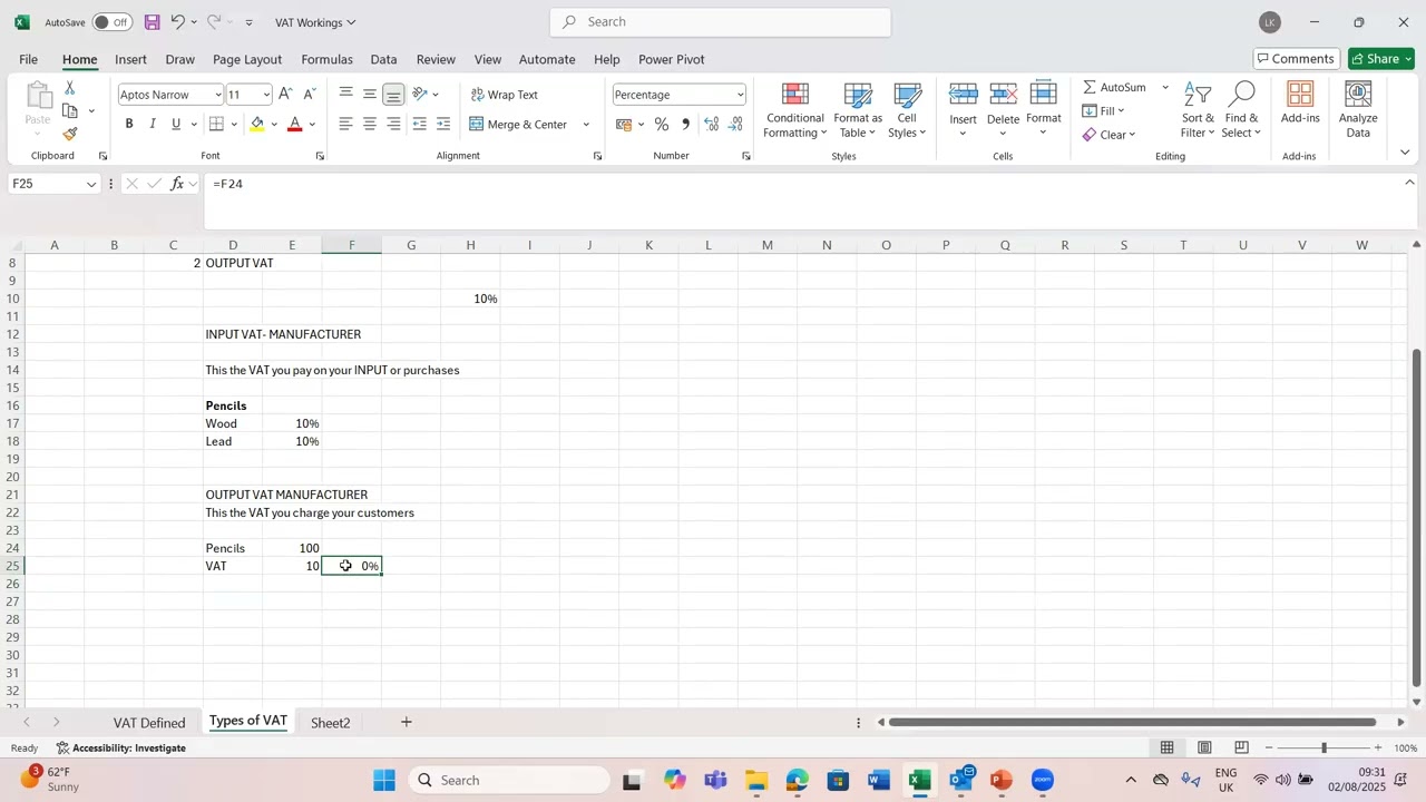 INPUT, OUTPUT VAT