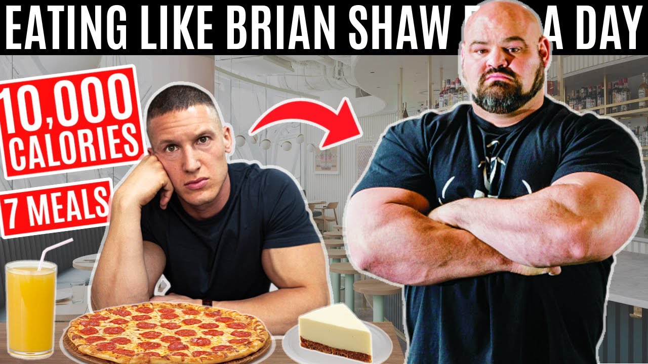 I ate Brian Shaw's 10,000 CALORIE DIET for a day | World's Strongest Man Diet