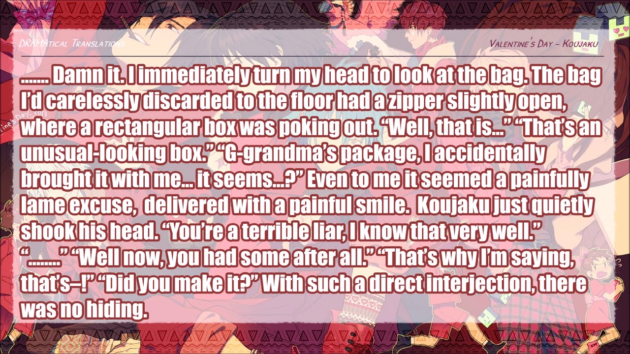 DMMd Valentine's Day Short Story - Koujaku (English Translation)