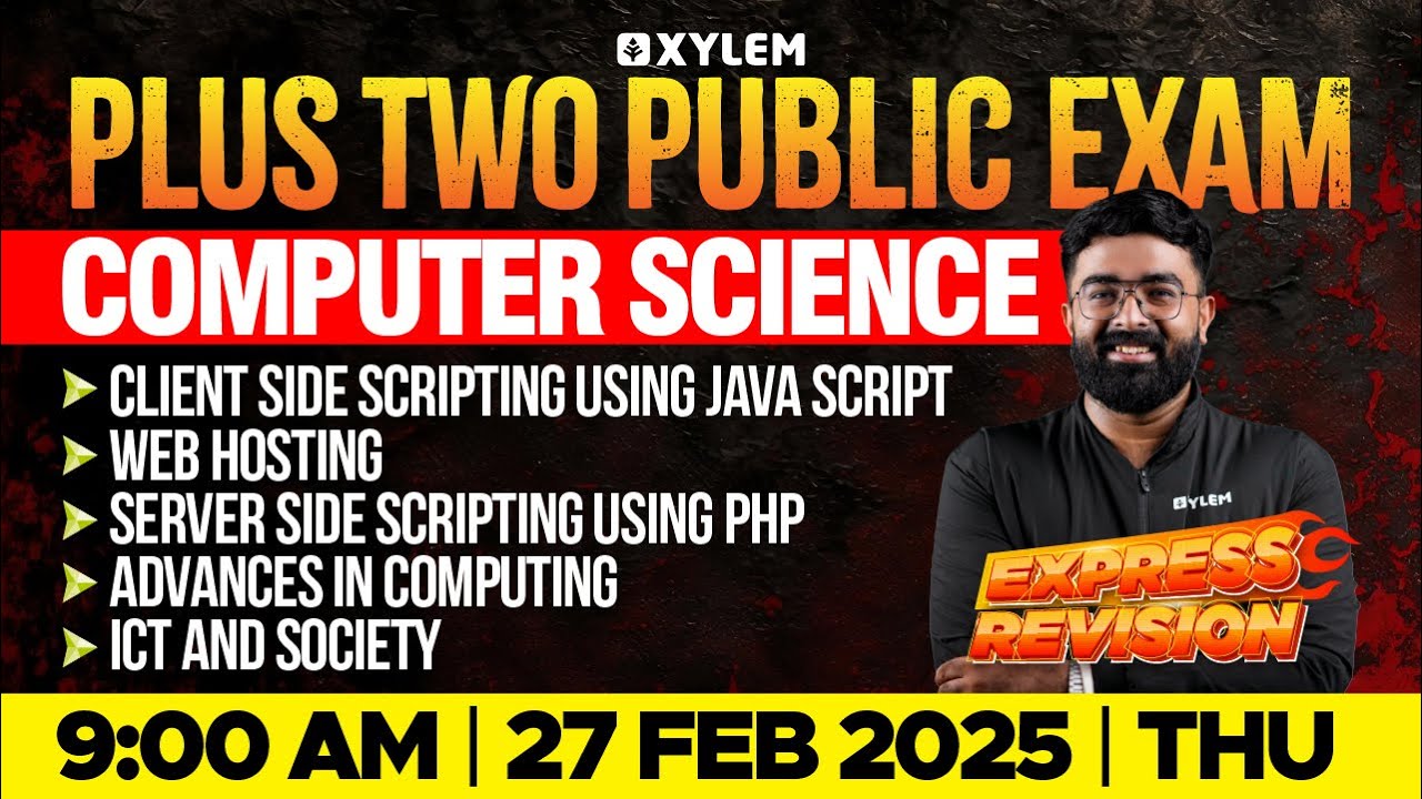 Plus Two Public Exam CS | Express Revision - Client Side Scripting Using Java Script
