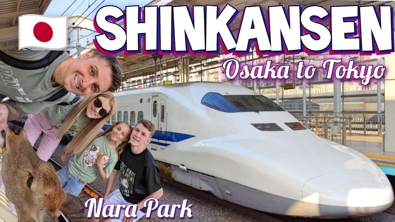 Osaka to Tokyo by Shinkansen 🇯🇵 Japan's Bullet Train | Nara Park | Japan With Kids
