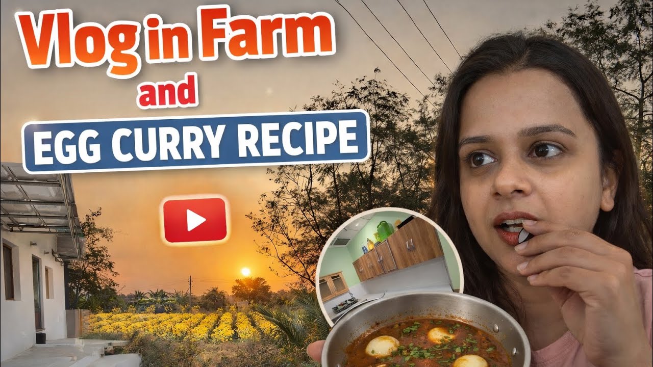 From Farm Views to Egg Curry 🍳 #vlog#kannada#youtubeindia 