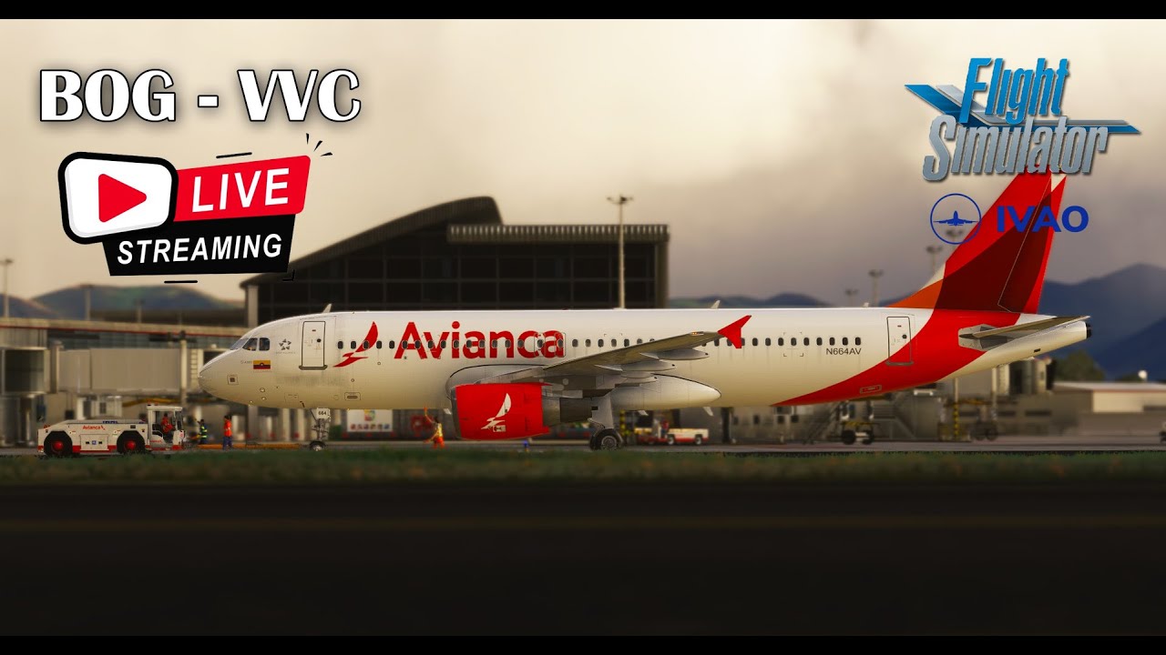 🔴 LIVE | Bogotá to Villavicencio | SKBO to SKVV | AVR4826 | IVAO | MSFS2020 🔴