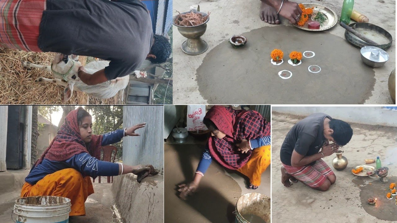 পৌষ সংক্রান্তি উপলক্ষে ঠাকুর কে পিঠে দেওয়া হয়ে গেলো ......💗