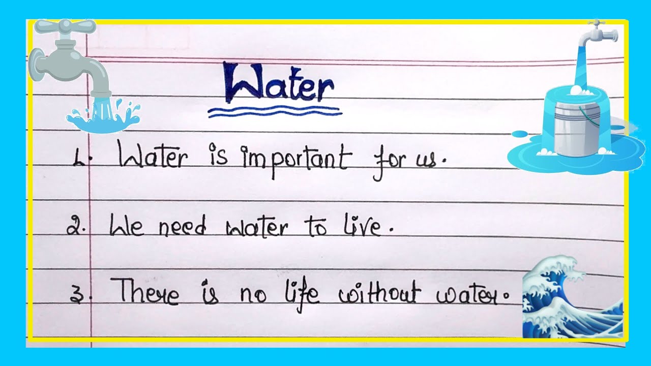 10 Lines on Save Water in English | Essay on Save Water in English |Save Water Essay | 