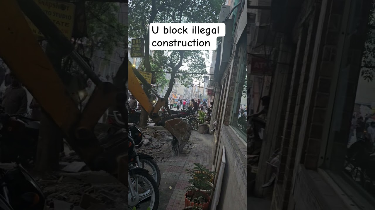 U block illegal construction
