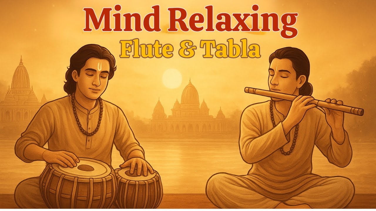 Indian Music for Mind Relaxing | Flute and Tabla |  Peaceful Raga | Meditation | Ambient Music
