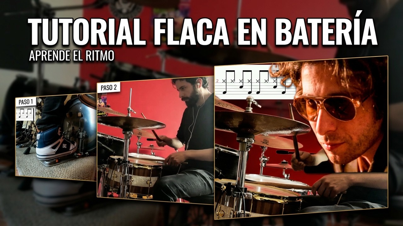 Cómo tocar FLACA en batería - Andrés Calamaro | How to play on drums