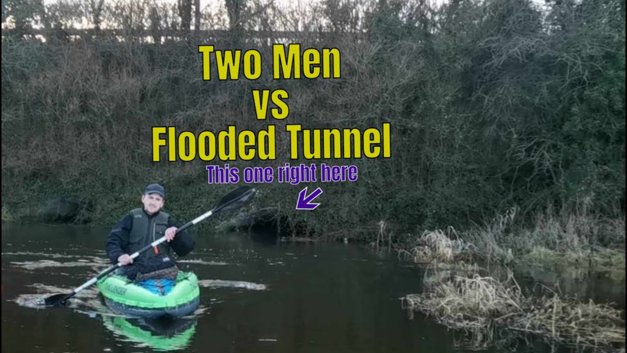 Trying to kayak the Quoile River in Downpartick... Access wasn't easy!