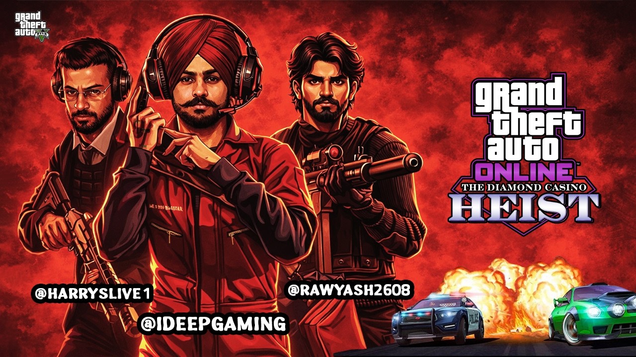 GTA 5 Online Live: Non-Stop Chaos with @HARRYSLIVE1  @rawyash2608