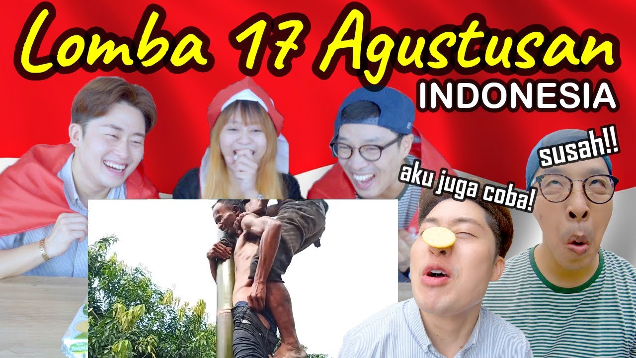 PIPI sampe sakit!! Orang Korea nonton Lomba 17 Agustusan KOCAK parah!!