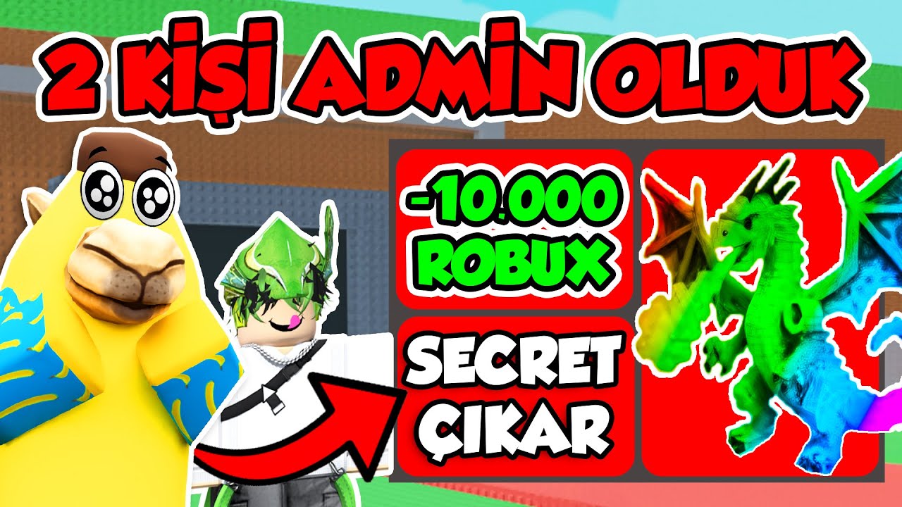 💰2 ADMİN BİRLEŞİP HER ŞEYİ ÇALMAK! - Steal a Brainrot
