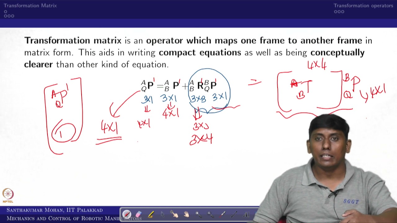 Lecture 5 - Transformation matrix