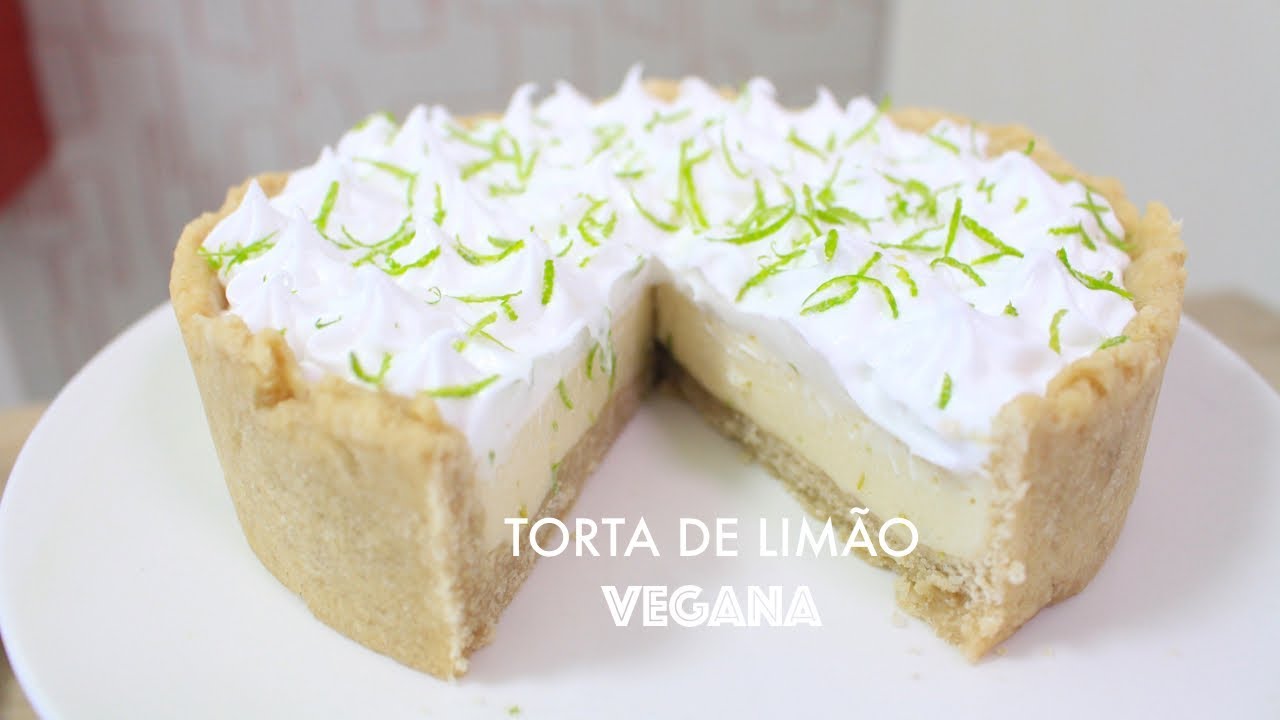 TORTA DE LIM&Atilde;O VEGANA (SEM LACTOSE/SEM OVO) #502 | Receitas da Mussinha