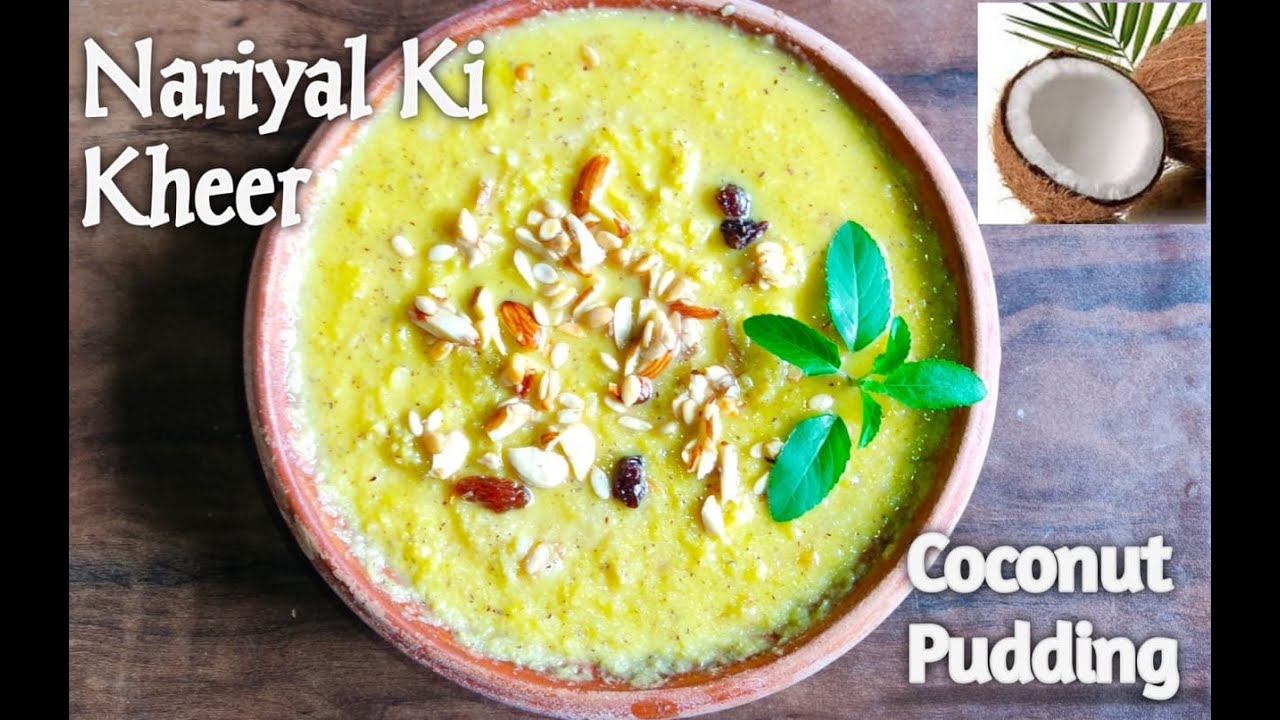 Nariyal Ki Kheer/ Coconut Pudding Recipe// Coconut Day Special// How To Make Coconut Kheer Recipe//