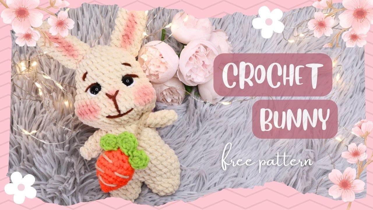 ♡ Bunny Crochet Tutorial | How to Crochet Bunny Rabbit Amigurumi | Free Pattern | #amigurumi ♡