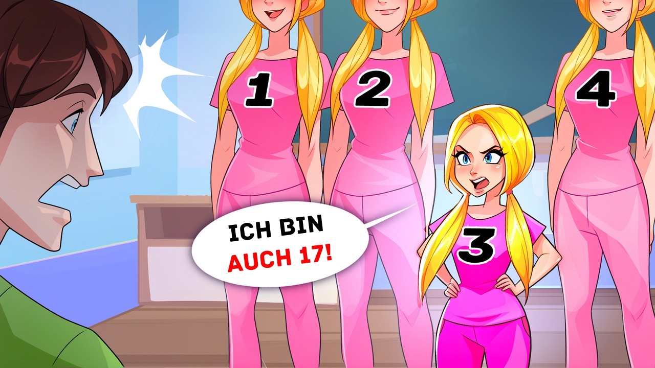 Ich bin die einzige Schwester, die wie eine Grundschülerin aussieht
